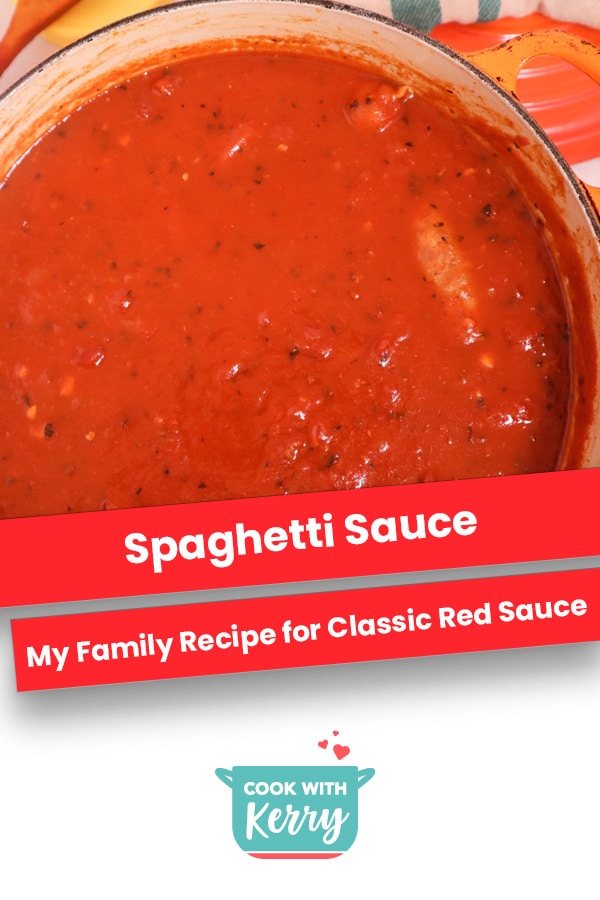 Spaghetti Sauce | Classic Red Sauce Recipe | Cook with Kerry