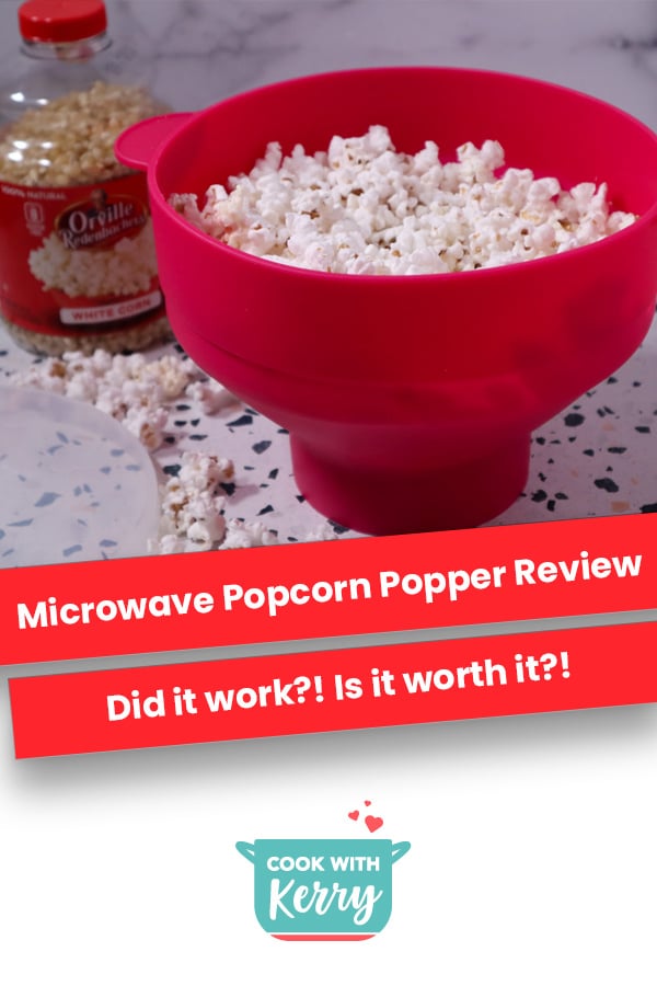 Microwave Popcorn Popper Review - Cook with Kerry