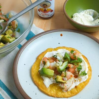 Shrimp Ceviche Tostadas